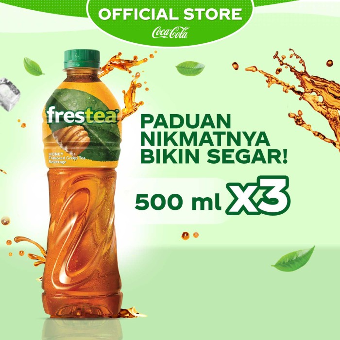 

Frestea Green Honey Minuman Teh - Botol 500ml x 3pcs