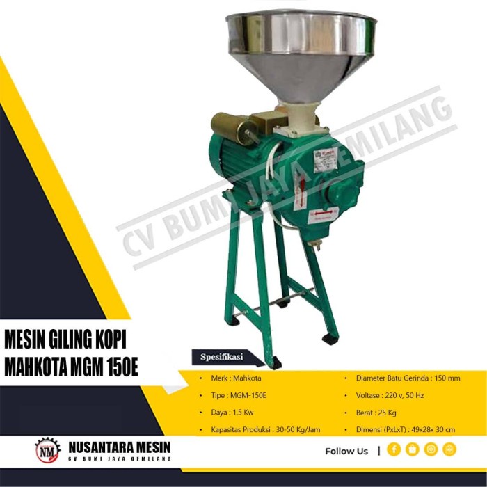 Terlaris Mesin Giling Kopi Mahkota Mgm-150E
