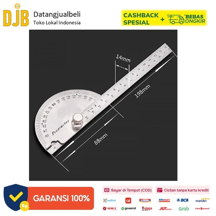 

Terlaris Penggaris Jangka Roundhead Measuring Ruler 14.5Cm 180 Degree - Pr180
