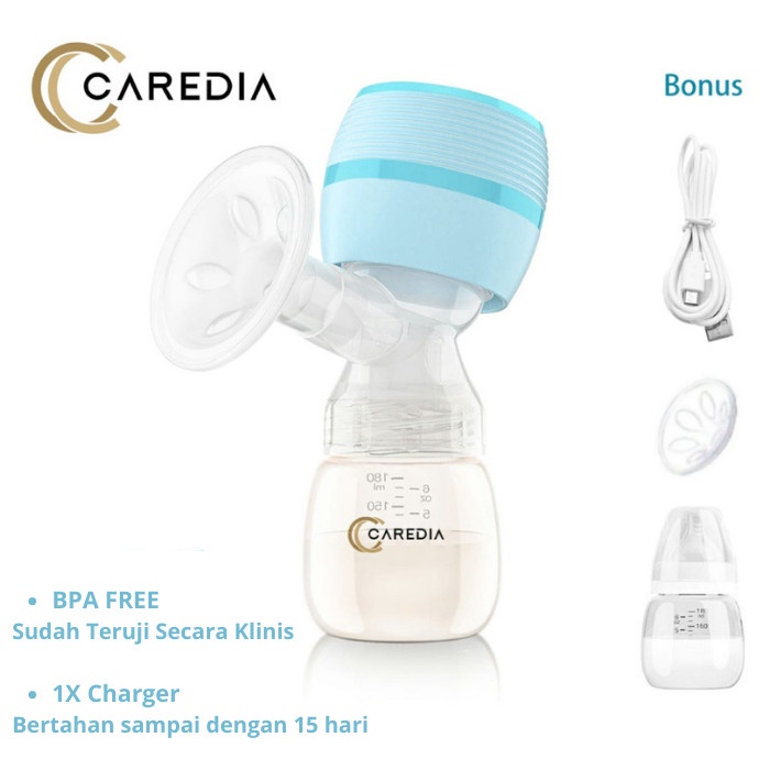 Single Electric Breastpump Pompa ASI Elektrik Portable Rechargeable