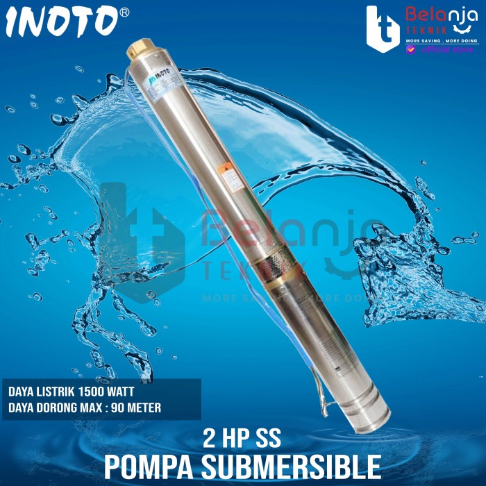 POMPA AIR SATELIT - SUBMERSIBLE INOTO 2 HP SS PIPA KELUAR 1.5 INCH