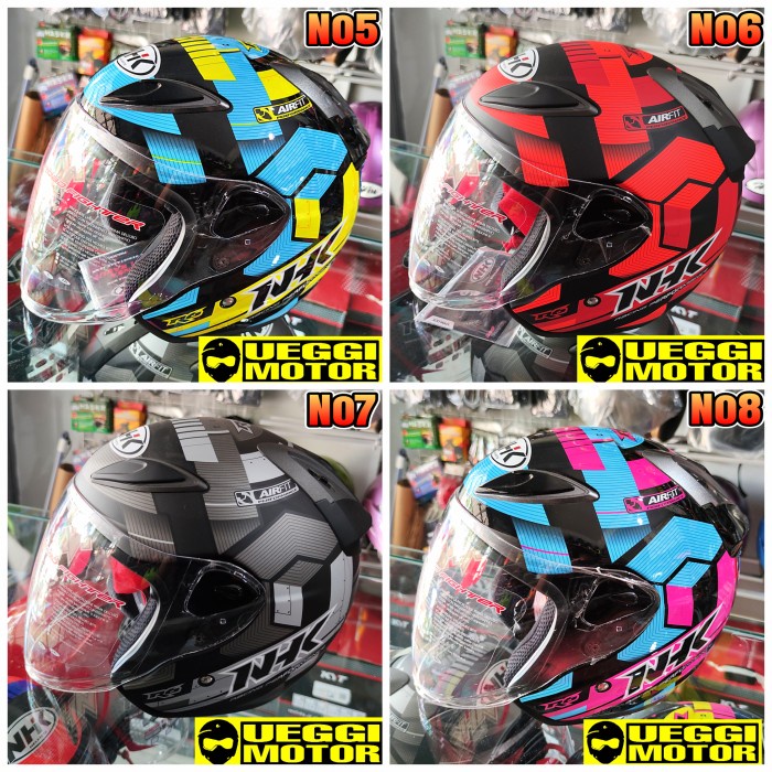 Helm Nhk R6 Motif Cube Half Face