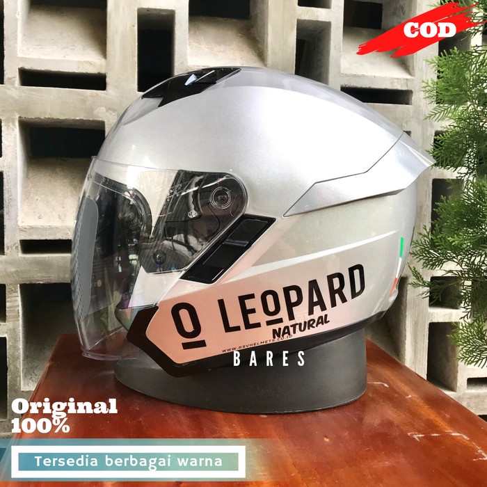 Helm Rsv Sv300 Silver Glossy Paket Leopard Black