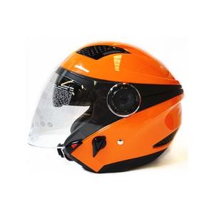 Helm Zeus 610 Nolan Orange Double Visor Half Face