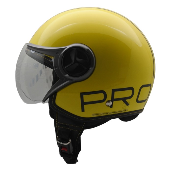 Cargloss Yr Hc Protect Helm Half Face - Yellow Bisa Pakai Kacamata