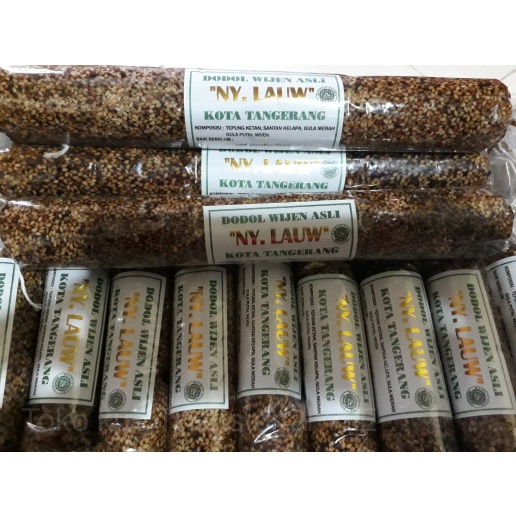 

' dodol tradisional betawi ny lauw - jenang mede & wijen - halal