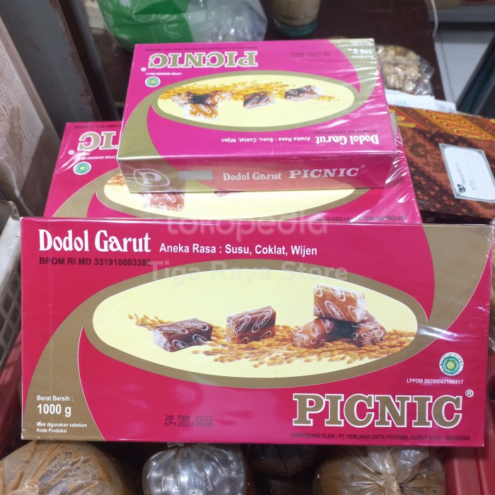 

' dodol garut picnic all varian rasa ukuran 250~500gr