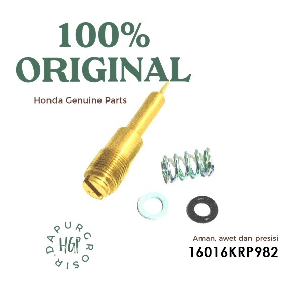 Stelan Angin Beat Karbu (Screw Set A) Ori AHM Setelan Langsam - 16016KRP982