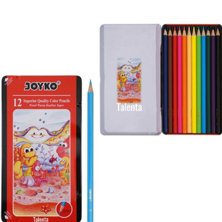 

Pasti Untung Pensil Warna Joyko CP12TC Kaleng 12 Warna