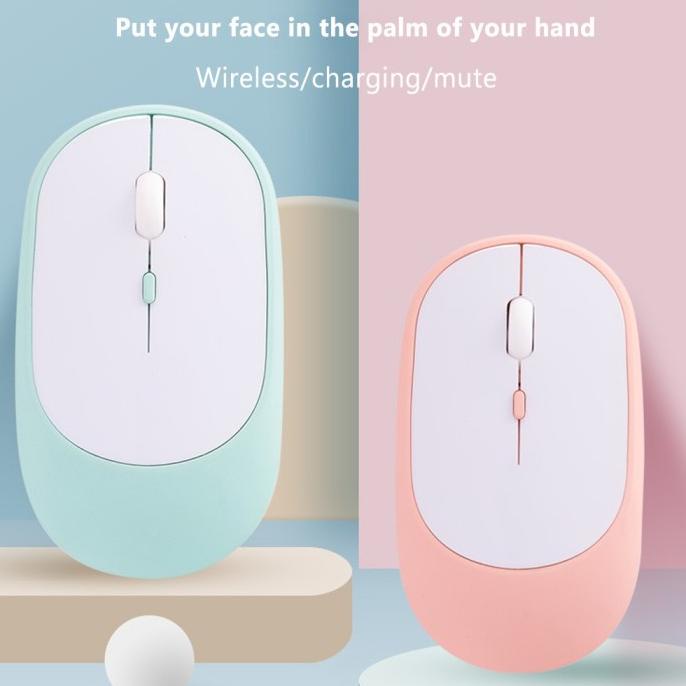 Goojodoq Bluetooth Mouse Wireless Silent Ultra Tipis Portable Recharge