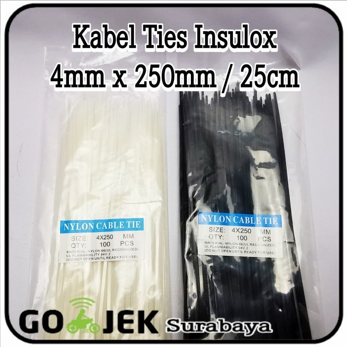 

<Freeongkir> Insulox / Kabel Ties 250Mm / 25Cm Promo