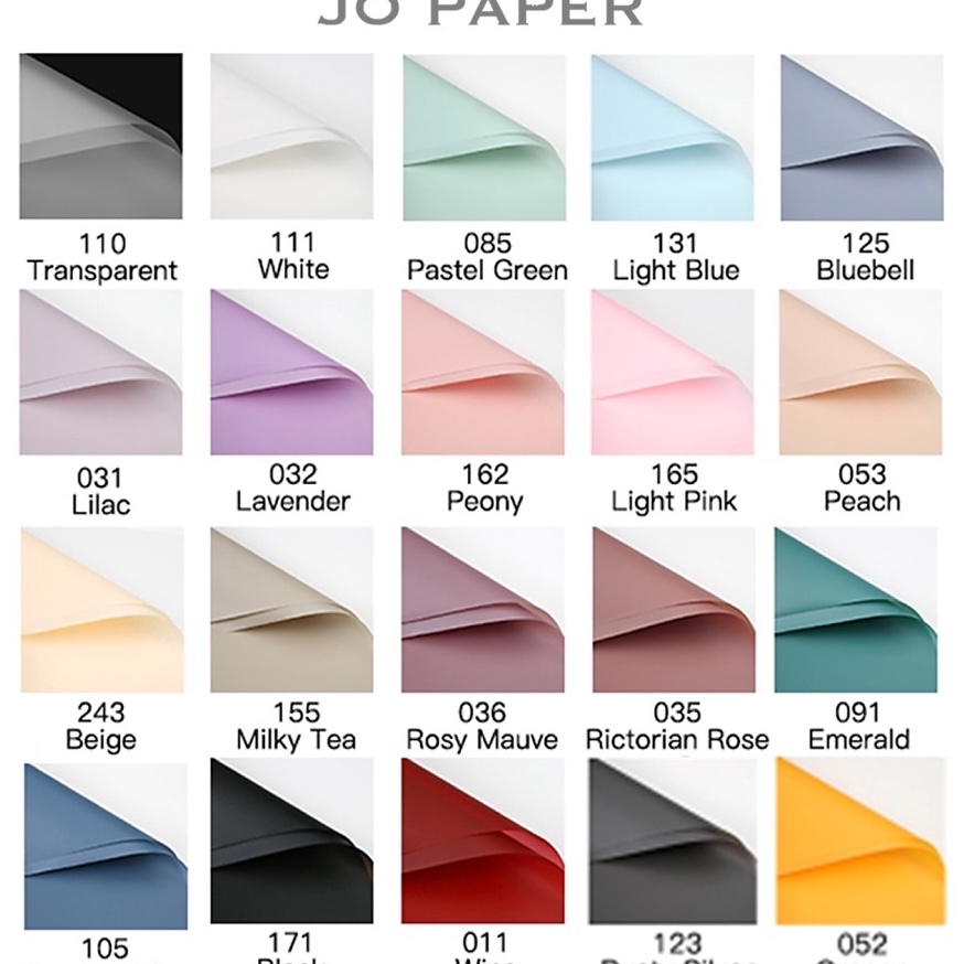 

SpesialIi7I2 [20 LEMBAR] Flower Wrapping Paper Kertas Buket Bunga Polos Korea Cellophane Waterproof