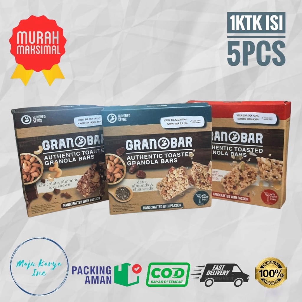 

Granobar Hundred Seeds Granola Creation Isi 5 Pcs