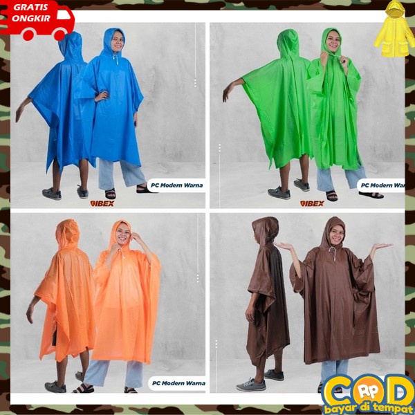 Jas Hujan Poncho Lengan Tebal Kuat Elastis Mantrol Klelawar Dewasa Mantol Jas Hujan Gamis Gamis Jas 