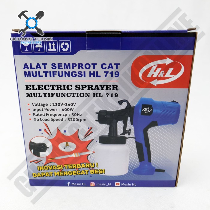 {GreenShop} Elektric Spray Gun HL HL 719 - Alat Semprot Cat Elektrik HL HL719 Diskon