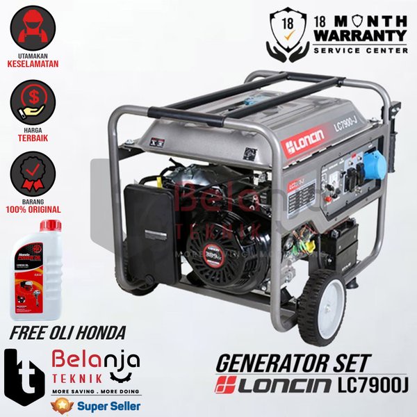Generator Set - Genset Loncin LC 7900J 5000 Watt mbocet_st