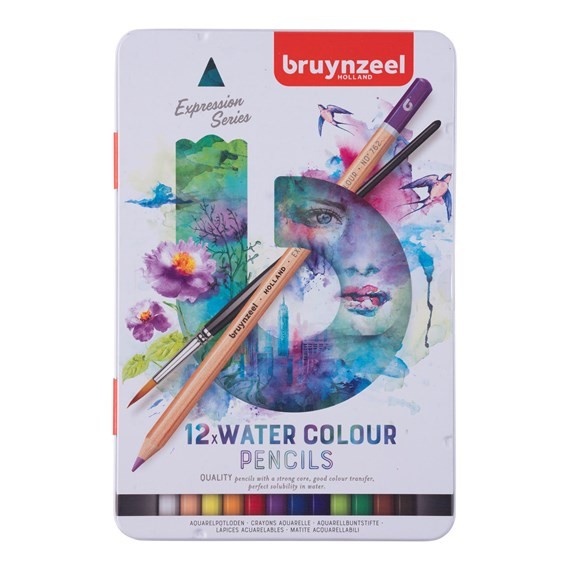 

Bruynzeel Expression Watercolour Pencil Tin 12 Colours Bestseller Paint