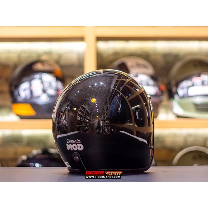 Helm Motor Arai Classic Mod Glass Black Open Face Retro Helmet Ori