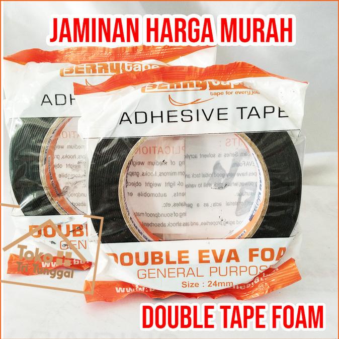 

;&;&;&;&] Double Tape Foam Isolasi Bolak Balik Lakban Magic 2 sisi 24 mm Hijau