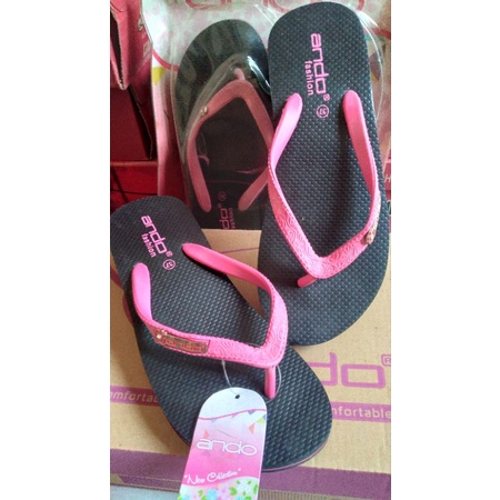 Sandal Wanita Ando Nice Queen Sandal Jepit Weedges
