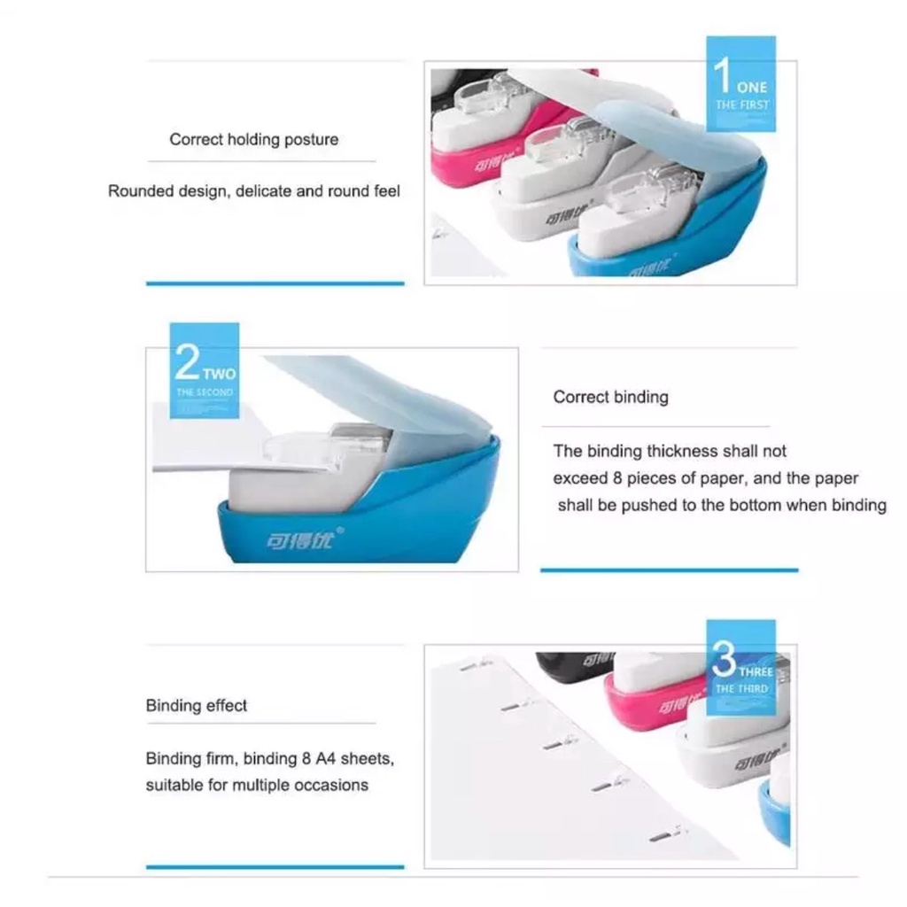 

Magic Stapler / Stapless /Stapler Unik Tanpa Isi - Trio 5399