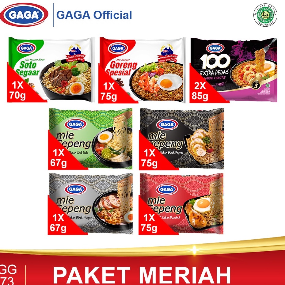 

JYDZ0019 Paket Spesial All Varian GAGA Mie Gepeng (GG73)