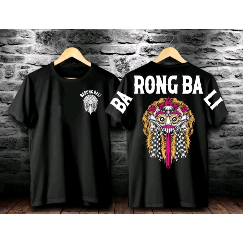 KMV / BAJU KAOS BARONG BALI FULL PRINT / KAOS DISTRO PRIA WANITA TERBARU TERMURAH / KAOS WAYANG / KA