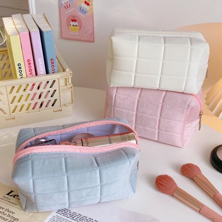 

Murah Kensho Kotak Pensil Sleting Velvet Aesthetic Warna Pastel Import Korea / Pencil Case / Tempat Alat Tulis Lvsms54
