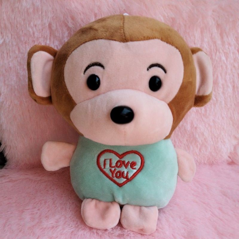 boneka ganci ganca gantungan kaca hewan animal animals monyet monkey onyet i love you PL preloved mi