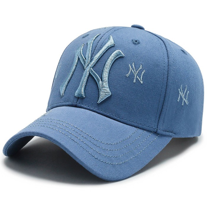 Topi IMPORT TOPI PREMIUM BASEBALL NY COLORFUL TOPI PRIA WANITA UNISEX - Biru Muda(H1H0) BISA COD Top
