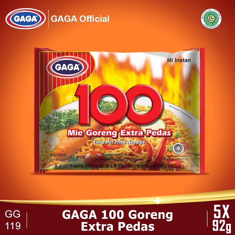 

LLLM1293 GAGA 100 Extra Pedas 5pcs (GG119)