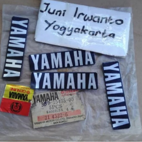 sticker bak mesin motor yamaha rx k dan rx 125 original garansi sparepart