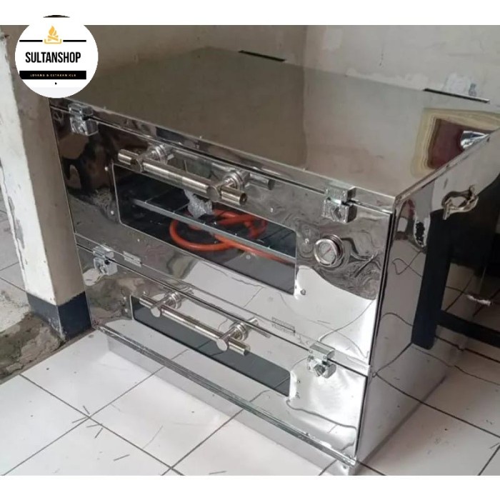 Oven Gas Stainless Ukuran 90X55X75 Cm Oven Paket Lengkap