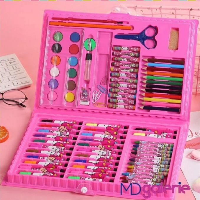 

Terlaris Stationary Set Pensil Crayon Cat Air Gambar Sekolah Anak Isi 86Pcs Pengiriman Cepat