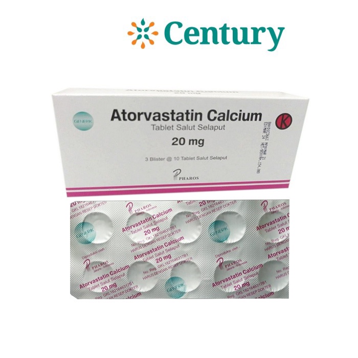 ATORVASTATIN 20MG TAB 10`S OGB/ATORVASTATIN/OBAT KOLESTEROL