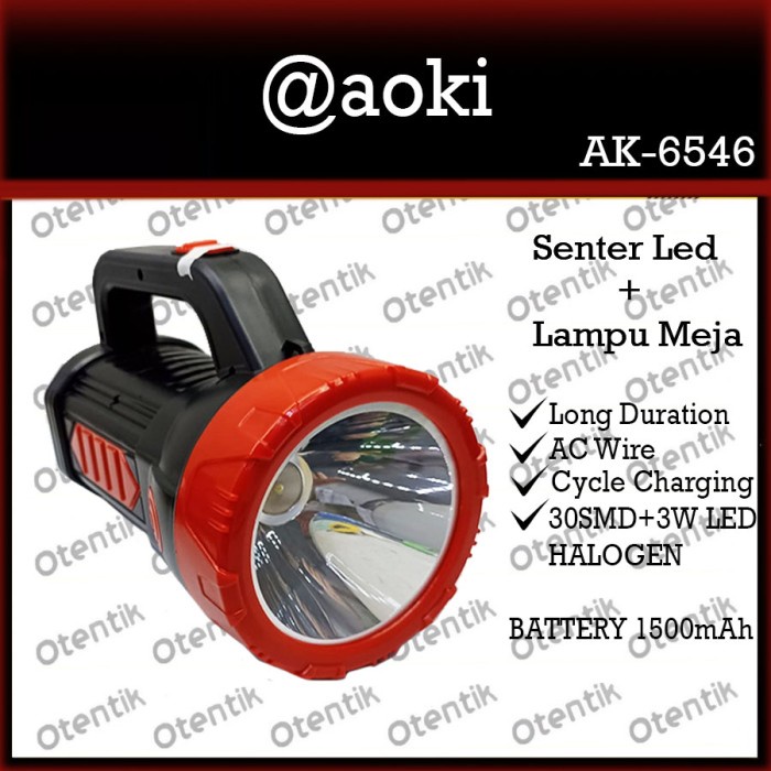 AOKI SENTER JUMBO LED SUPER LAMPU LED CAS ALAT PENERANG TAHAN LAMA