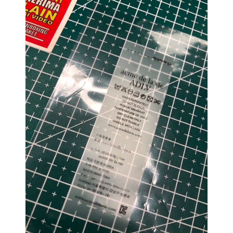 

ZTTD9970 ADLV TAG WASH RUBBER CLEAR PREMIUM CO 1X DI KIRIM 12PCS