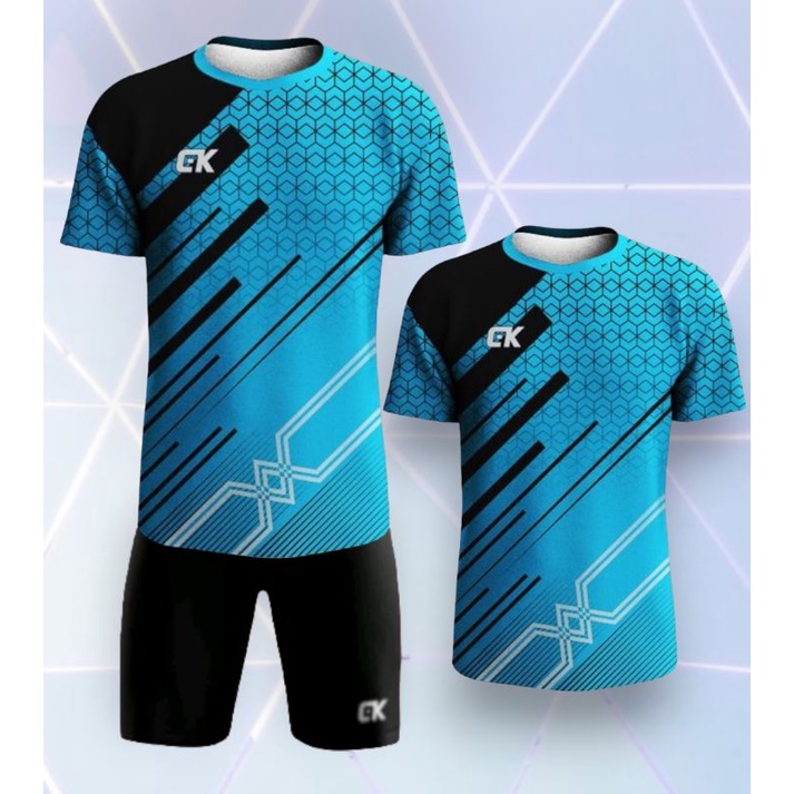 Baju Jersey Voli Full Printing Baju Dan Setelan Olahraga Pria & Wanita Full Printing Baju Badminton 