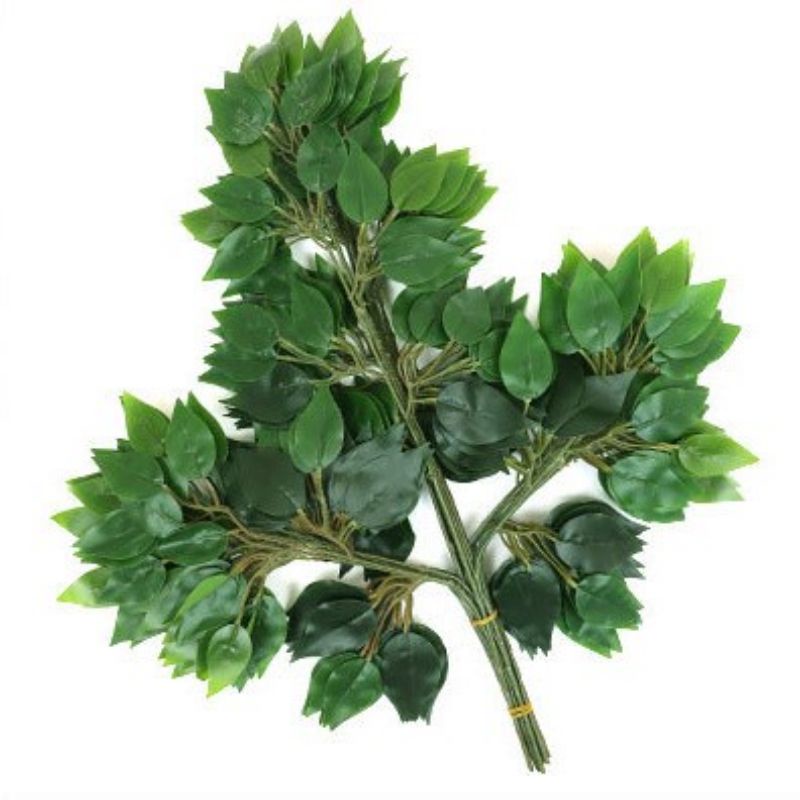 Daun Beringin Latek Dekorasi Artifical PerLusin Daun Beringin Plastik