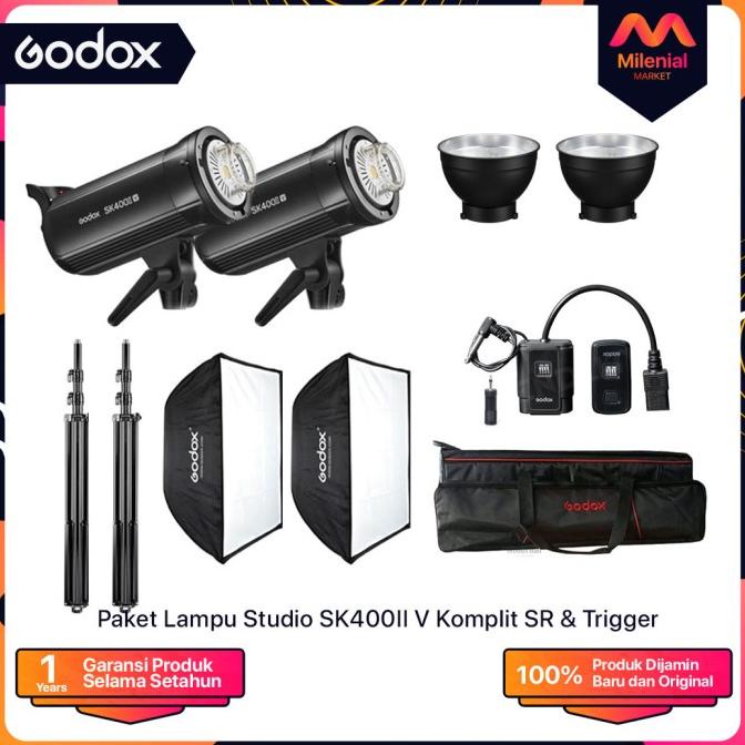 BARU  Paket Lampu Studio Godox SK400II V SK400IIV SK400 II V