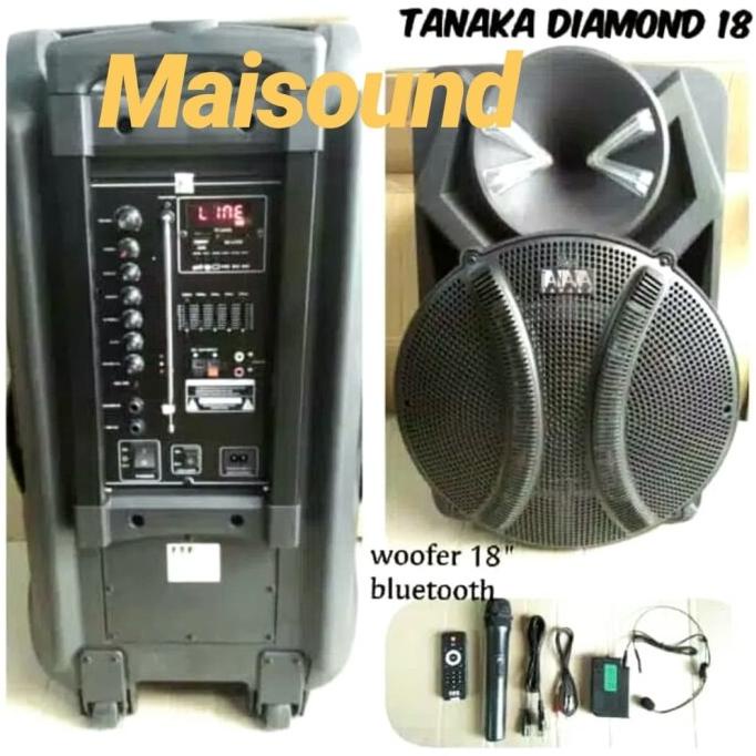 SPEAKER AKTIF 18 inch portable TANAKA DIAMOND 18