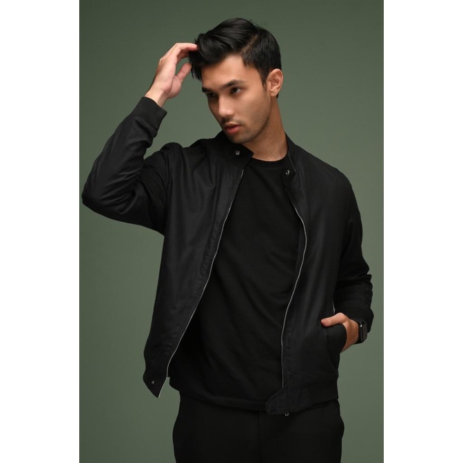 JAKET PREPP STUDIO HARRINGTON JACKET BLACK