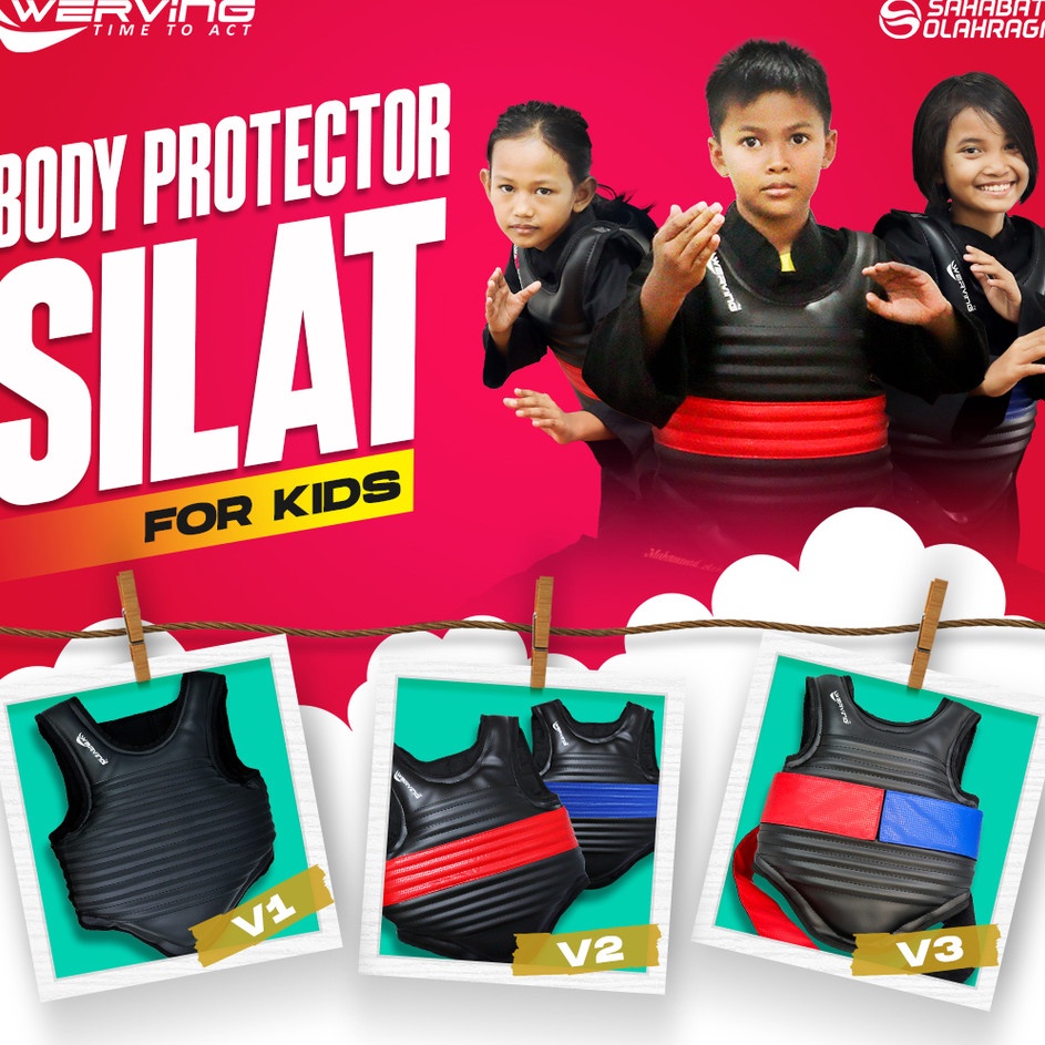 ￣TDi Body Protector Silat Werving Anak , Pelindung Badan Silat y Kualitas Premium →.