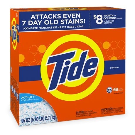 Tide detergent powder original 2.72 kg ( 95 Oz ) detergent laundry