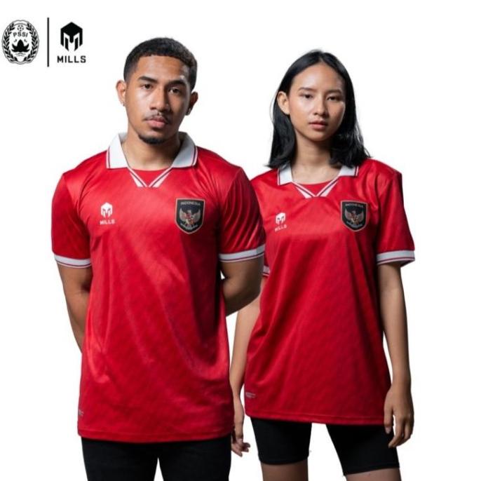 Jersey Baju Bola Timnas Indonesia Jersey Replica Jersey Mills Original Aldisaaxella