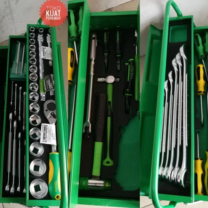 Tool Box Set 66Pcs Tekiro Tool Kit Set 66Pcs
