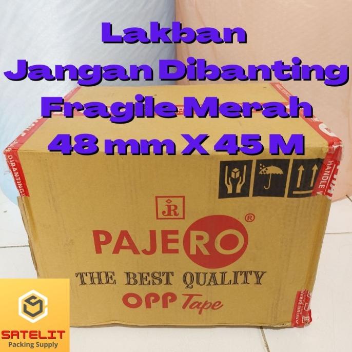 

monggo] Lakban Jangan Dibanting Fragile Merah - Pajero