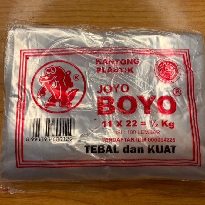 

cusss order] Kantong Plastik PP 1/2 Kg Merk Joyo Boyo 11x22 isi 100lbr/pack