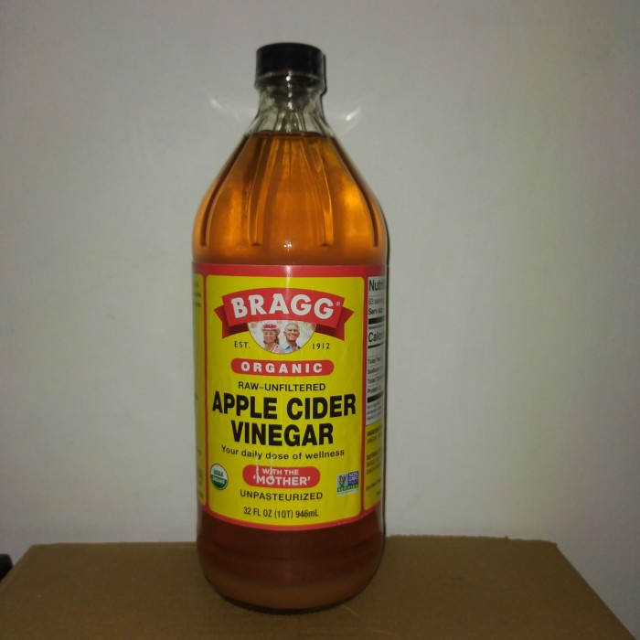 

Bragg cider vinegar 946ml / cuka apel