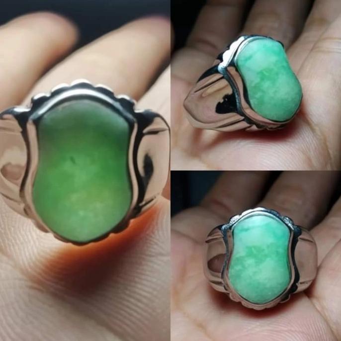 cincin trompah batu giok nabire asli,cincin giok,batu giok asli